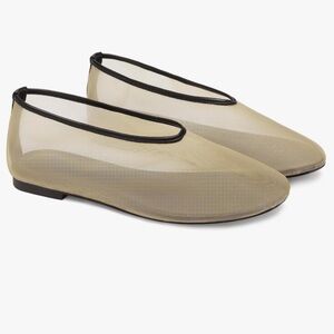 Mesh tan flats